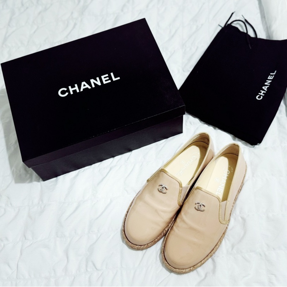 Chanel Interlocking CC Logo Espadrilles